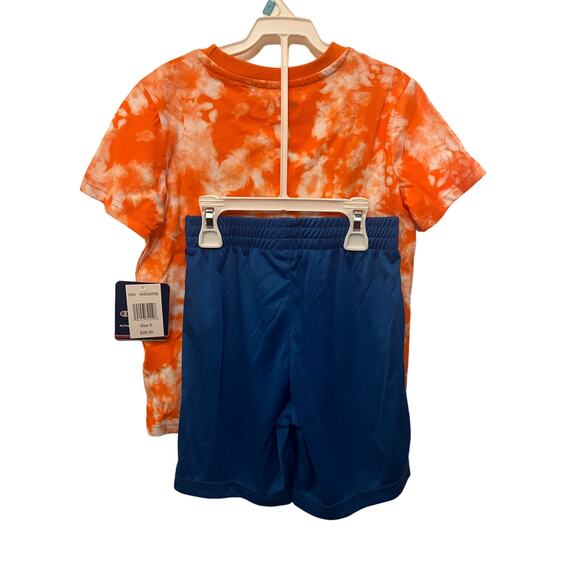 NEW Champion tie-dye and solid color two piece set size 5 - Picture 2 of 9